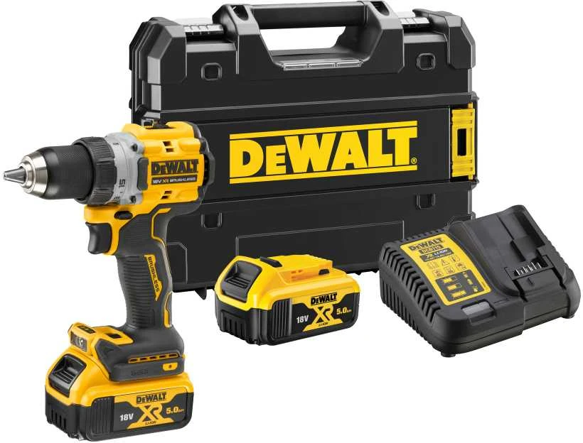 Suktuvas-gręžtuvas DeWalt DCD800P2T; 18 V; 2x5,0 Ah akum.