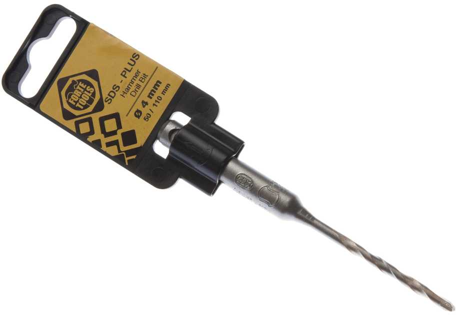 Grąžtas Forte Tools 16306, mūrui, sds plus ,te-c,, 4 mm x 11 cm