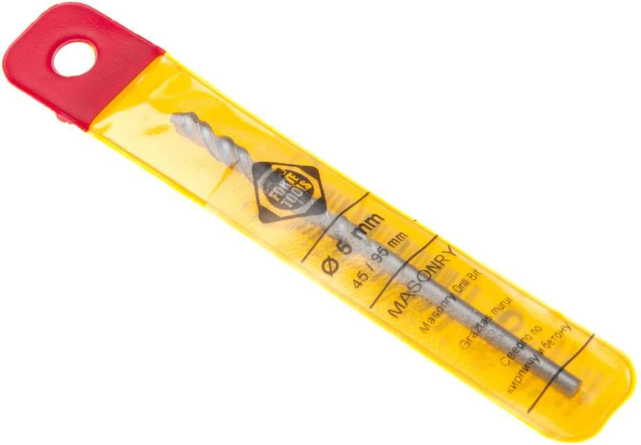 Grąžtas Forte Tools 18018, mūrui, tiesus, 5 mm x 9.5 cm