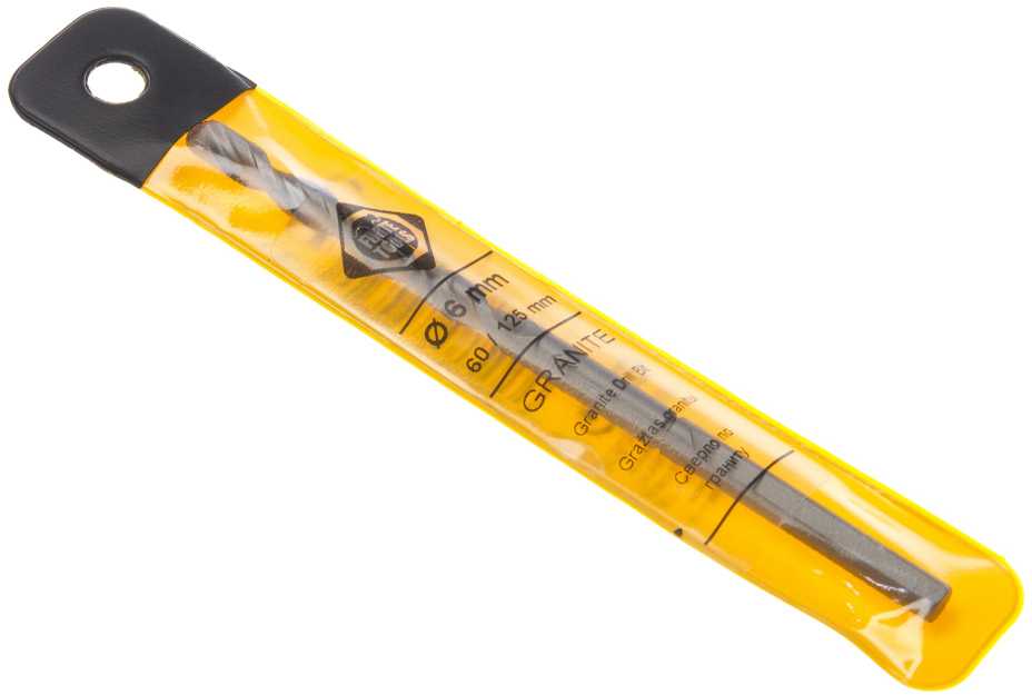 Grąžtas Forte Tools 28249, granitui, tiesus, 6 mm x 12.5 cm
