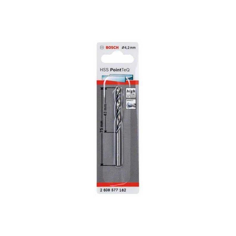 Bosch PointTeQ grąžtas metalui 4,2 x 43 x 75 mm , 1 vnt.