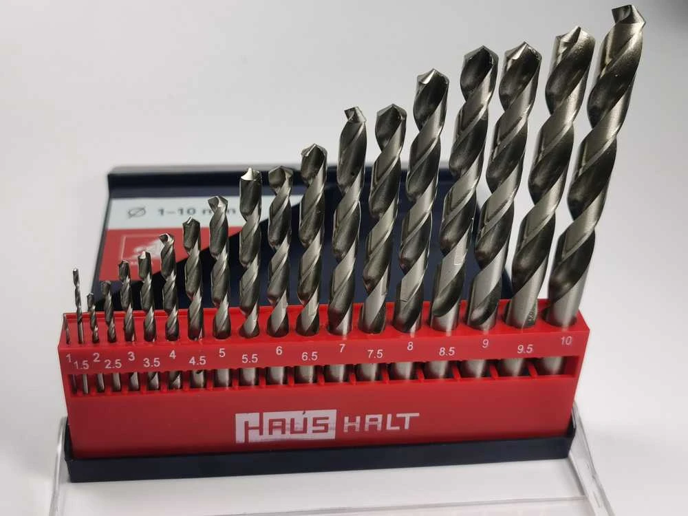 Grąžtas Haushalt Wiertło Milwaukee HSS TWIST DRILL SET 19PCS Baltas 1-10MM
