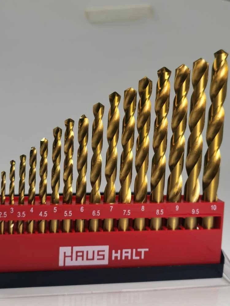 Grąžtas Haushalt Wiertło Milwaukee HSS TWIST DRILL SET 19PCS TITAN 1-10MM