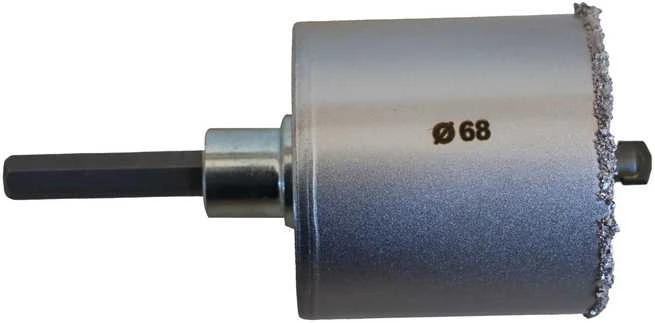 Grąžtas „Delphi Tools“ 68 mm kietmetalio grūdelių skylių pjūklas