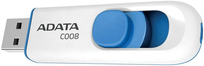 Ištraukiamas atmintukas Adata C008 16GB Baltas/mėlynas