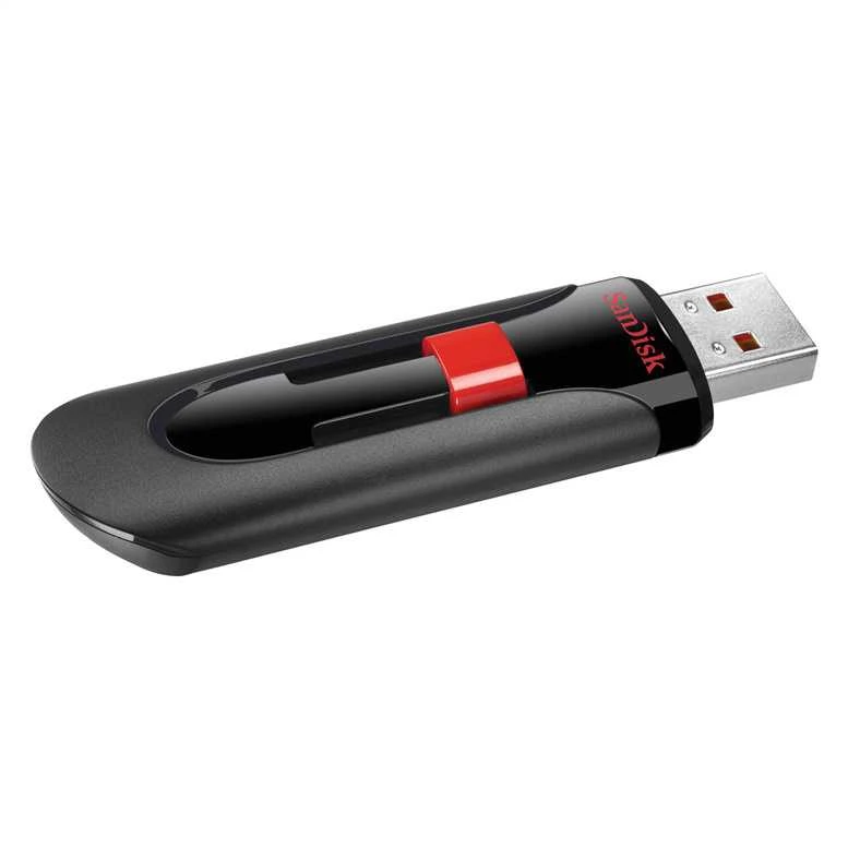 USB zibatmiņa SanDisk Cruzer Glide SDCZ60-128G-B35, melna krās., 128 GB