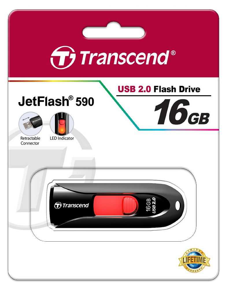 Atmintukas TRANSCEND JETFLASH 590, 16 GB