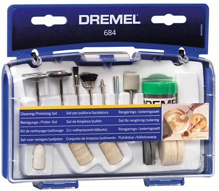 Dremel valymo/poliravimo priedų rinkinys 20 vnt.