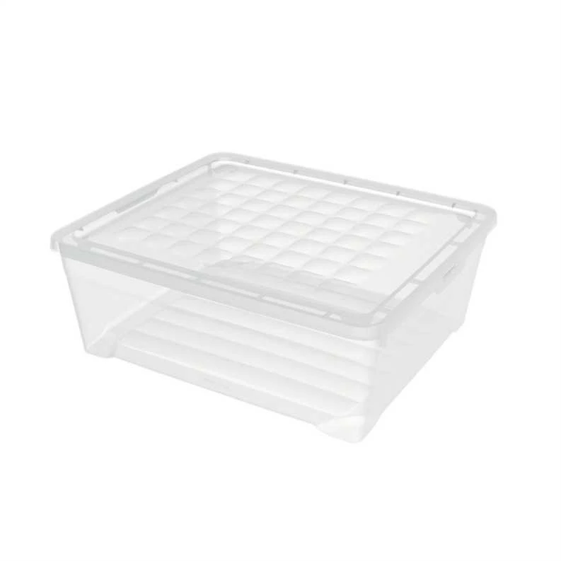 Uzglabāšanas kaste ar vāku Curver 96063, 10 l, caurspīdīga krās., 34.2 x 29.7 x 12.5 cm