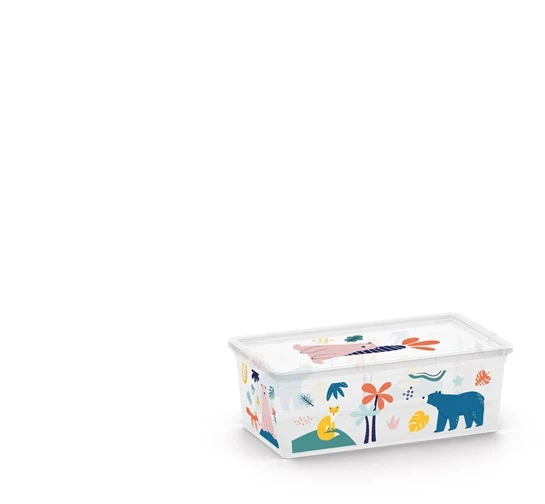 Uzglabāšanas kaste ar vāku Kis C Box Style, 5 l, daudzkrāsaina, 33.5 x 19 x 12 cm