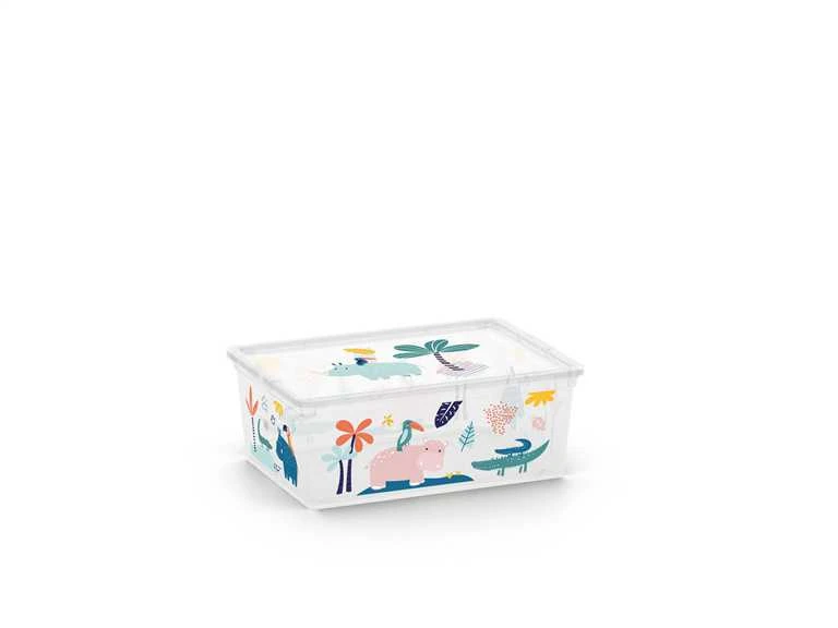 Uzglabāšanas kaste ar vāku Kis C Box Style, 11 l, daudzkrāsaina, 37 x 26 x 14 cm