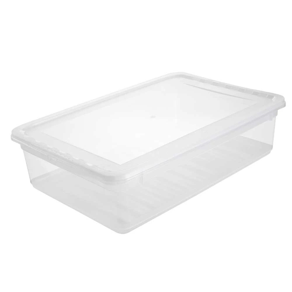 Uzglabāšanas kaste ar vāku, paredzēts uzglabāšanai Keeeper 10575, 8 l, caurspīdīga krās., 39 x 26.5 x 10 cm