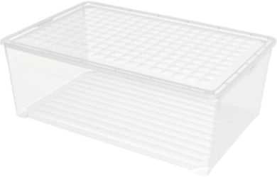 Daiktadėžė CURVER, 45 l, skaidri, 59,6×39,4×23 cm