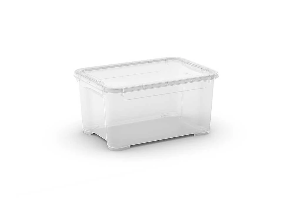 KIS Daiktadėžė T BOX, 14 l, skaidri, 38×27×19 cm