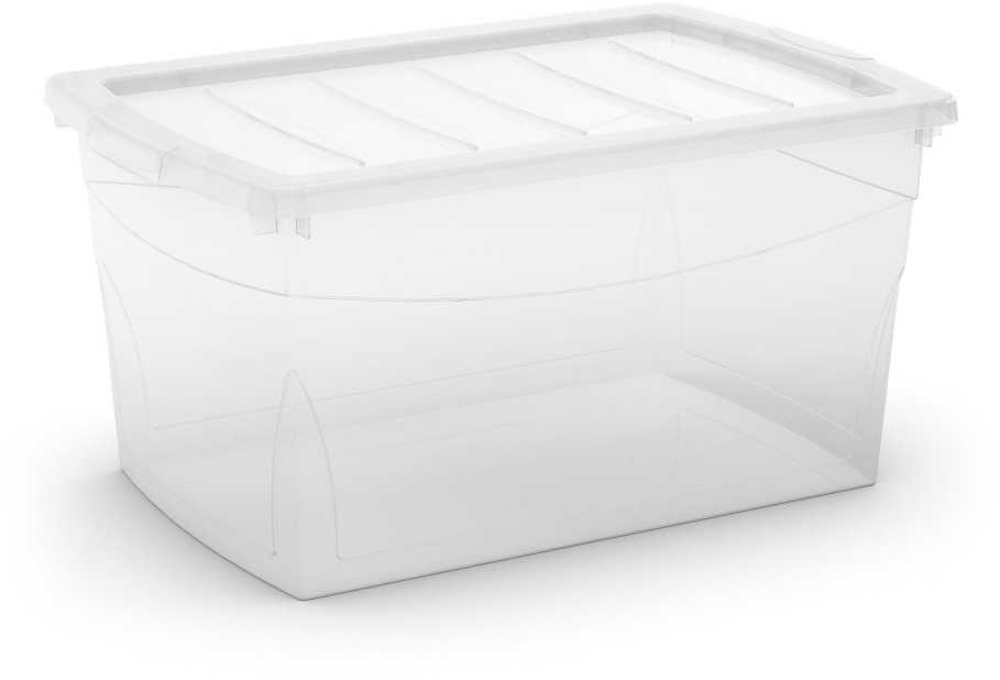 Daiktadėžė su dangčiu, daiktų saugojimo Kis 8611000 0202, 50 l, skaidri sp., 58.5 x 39 x 30 cm