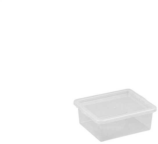 Daiktadėžė OKKO BASIC BOX, 1,7 l, skaidri, 17×20,5×7,5 cm
