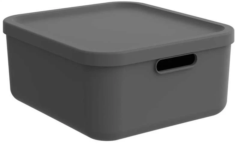 Daiktadėžė Rotho Albula, 20l, antracito, 39.5×35.5×17.7cm