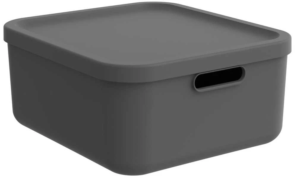 Daiktadėžė Rotho Albula, 20l, antracito, 39.5×35.5×17.7cm
