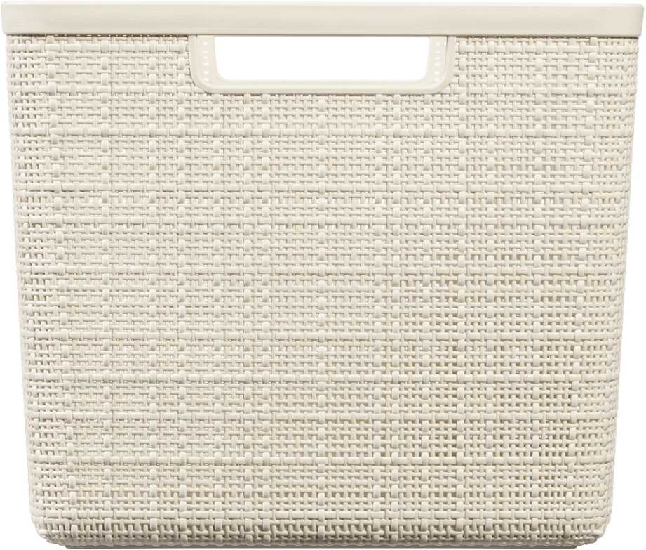 Daiktadėžė CURVER JUTE, 20 l, kreminė, 36×28×23 cm