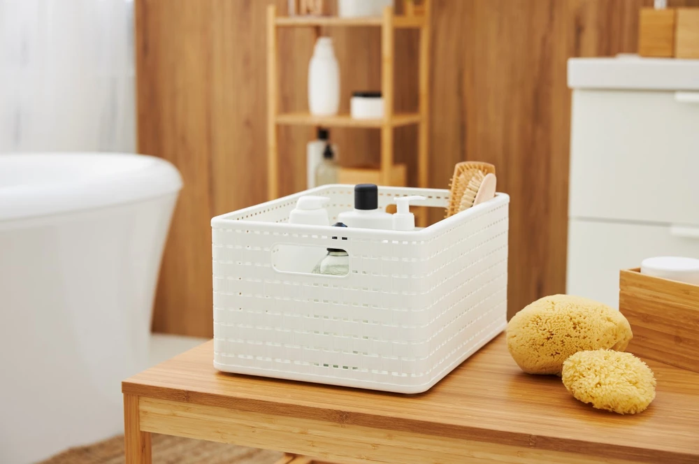 Daiktadėžė ROTHO 11152, 6 l, balta, 28×18,5×12,6 cm