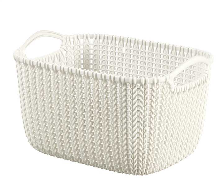 Daiktadėžė CURVER KNIT, 19 l, balta, 40×30×23 cm