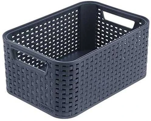 Daiktadėžė CURVER STYLE, 18 l, pilka, 38×28×17 cm