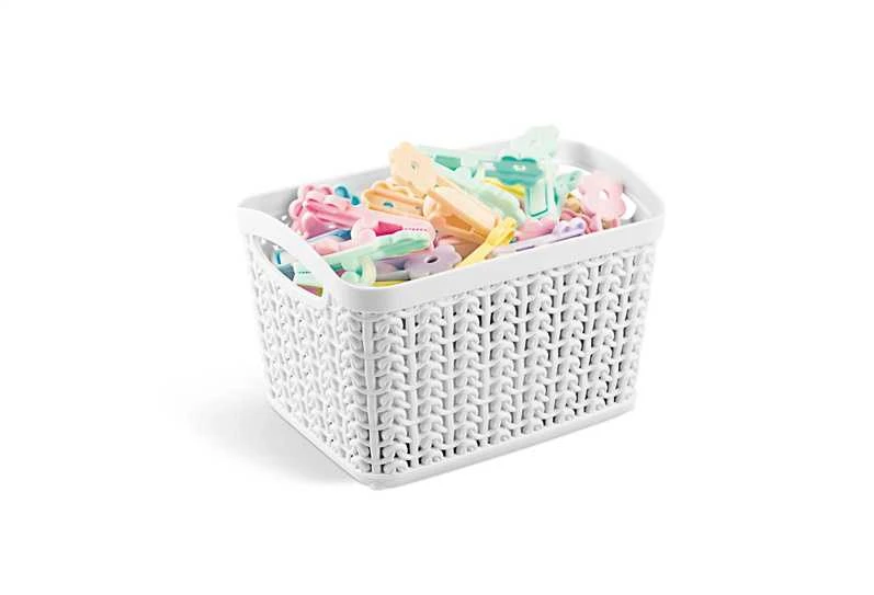 Uzglabāšanas kaste Ucsan Plastik, 1.5 l, balta krās., 16.5 x 11 x 12.5 cm