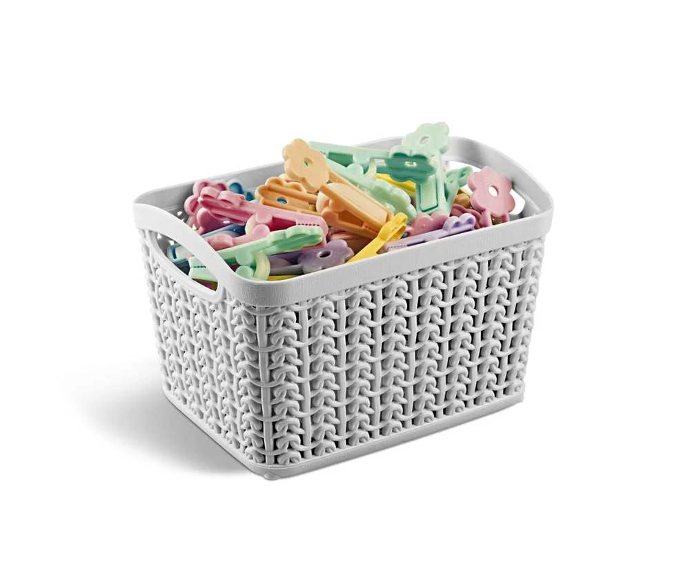 Uzglabāšanas kaste Ucsan Plastik, 1.5 l, pelēka krās., 16.5 x 11 x 12.5 cm