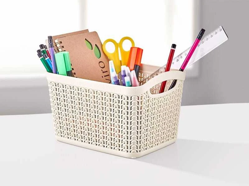 Uzglabāšanas kaste Ucsan Plastik 8691459013093, balta krās., 21 x 13.8 x 16.8 cm