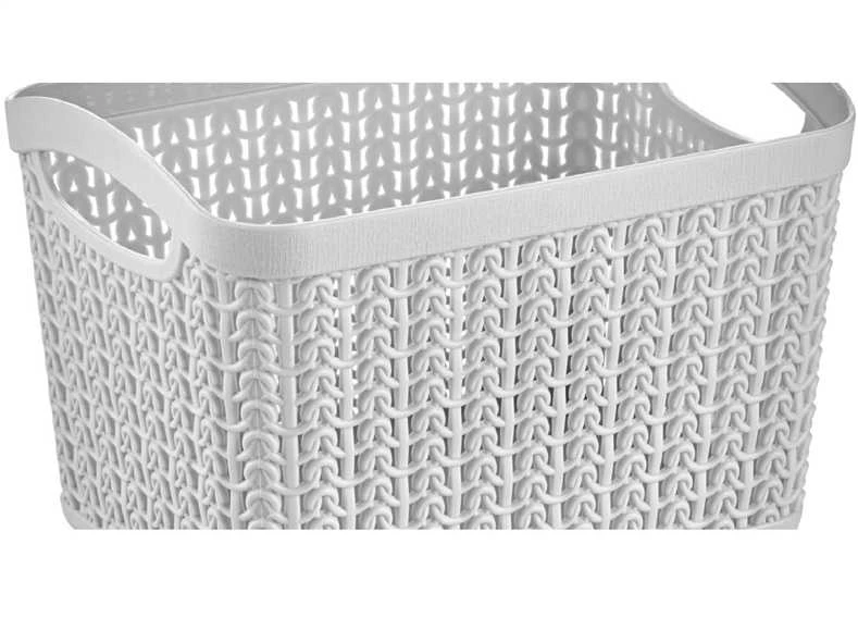 Uzglabāšanas kaste Ucsan Plastik 8691459922083, 6 l, pelēka krās., 26 x 19.5 x 20 cm