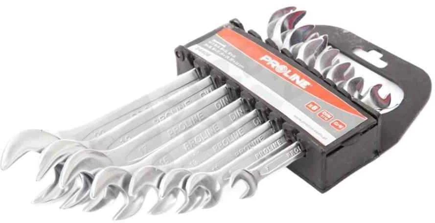 Klucze Atviri raktai, 8 vnt. (6 * 7 - 20 * 22 mm), DIN 3110, CV, Proline