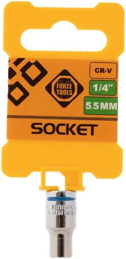 Grąžtas Forte_Tools Varžtų veržlių galvutė Forte Tools, 5.5 mm, 1/4"