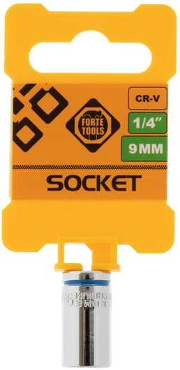 Grąžtas Forte_Tools Varžtų veržlių galvutė Forte Tools, 9 mm, 1/4"