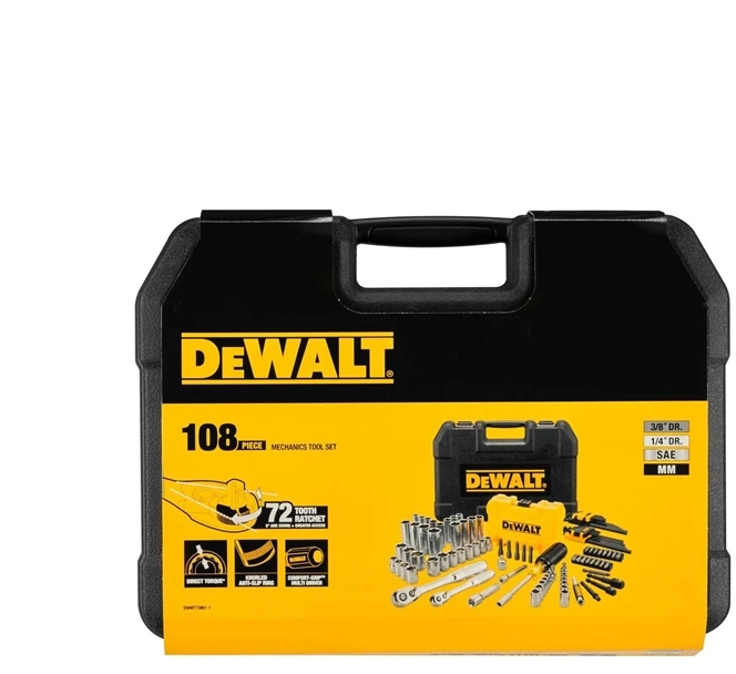 Įrankių komplektas DeWalt DWMT73801; 108 vnt.