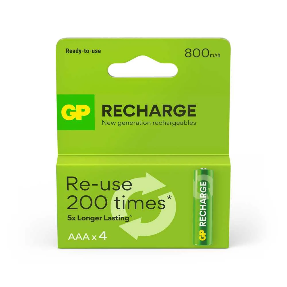 Įkraunamas elementas GP GPRHC083L001, AAA, 800 mAh, 4 vnt.