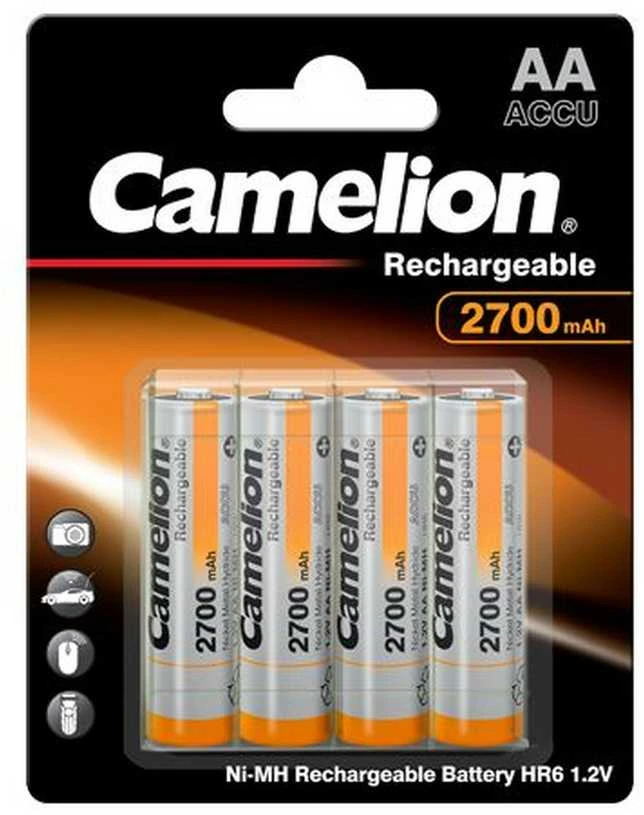 Įkraunami elementai, NH-AA2700BP4, CAMELION, 4 vnt.