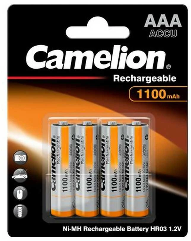 Įkraunami elementai NH-AAA1100BP4, CAMELION, 4 vnt