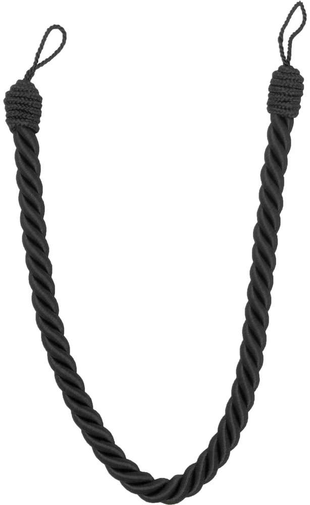 Užuolaidų virvelė Luance COT, 1.6 cm, antracito sp.