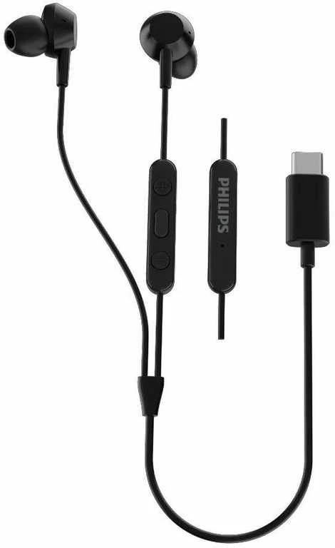 Philips TAE5008BK/00 į ausis įdedamos ausinės su mikrofonu, Juodos spalvos