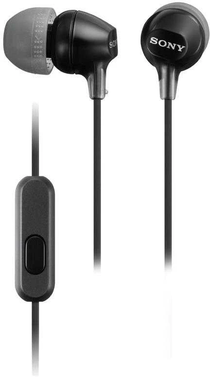 Į ausis įdedamos ausinės Sony MDR-EX15APB,  Juodos