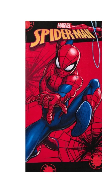 Marvel vaikiškas rankšluostis Spiderman. raudonos spalvos. 140 cm x 70 cm