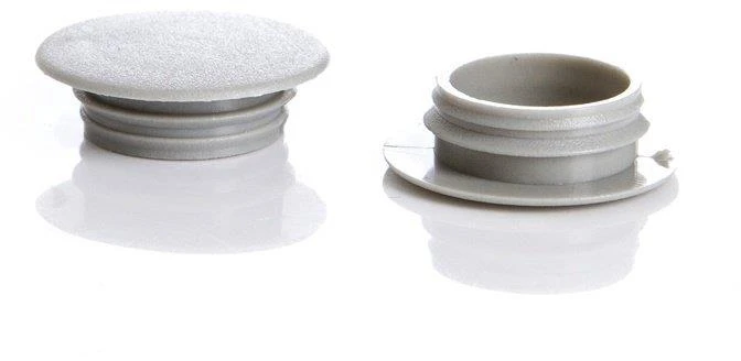 Dangteliai HAUSHALT D14/S24, 14 mm, pilka, 100 vnt.