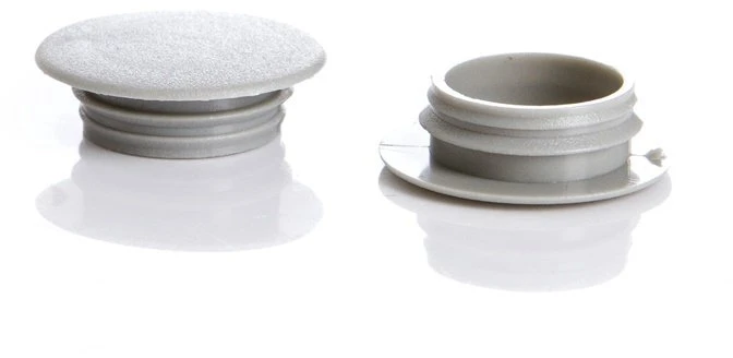 Dangteliai HAUSHALT D14/S24, 14 mm, pilka, 100 vnt.