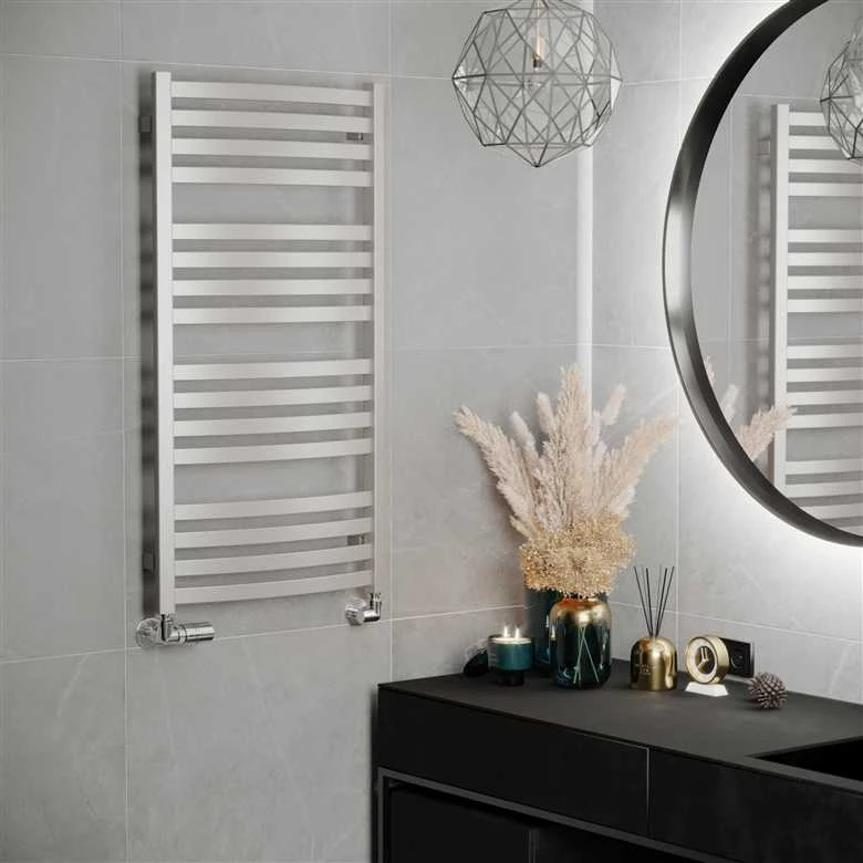 Vandeninis rankšluosčių džiovintuvas Terma D01, sparkling pilkas sp., 50 cm x 96 cm, 500 W