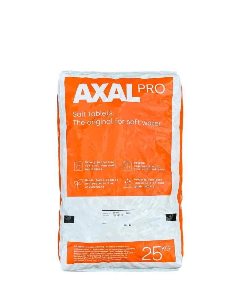 Druska Axal Pro vandens minkštinimo filtrams, 25 kg