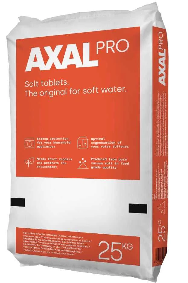 Druska Axal Pro vandens minkštinimo filtrams, 25 kg