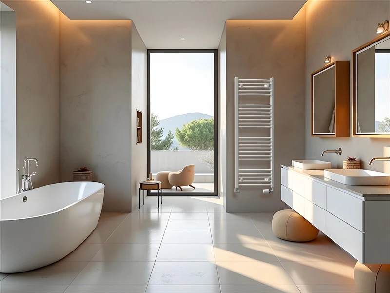 Vandeninis rankšluosčių džiovintuvas Koralux Rondo Classic, balta sp., 50 cm x 122 cm, 507 W