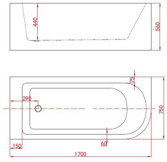 Masterjero ACRYLIC FREE STANDING BATHTUB K29775L