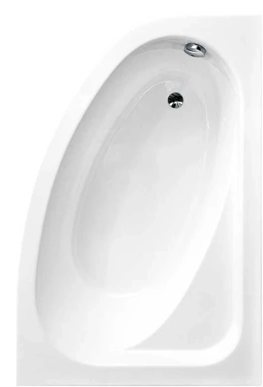 Vonia, kampinė Besco Piramida Cornea, 140 cm x 80 cm x 55 cm, kampinis, balta sp.