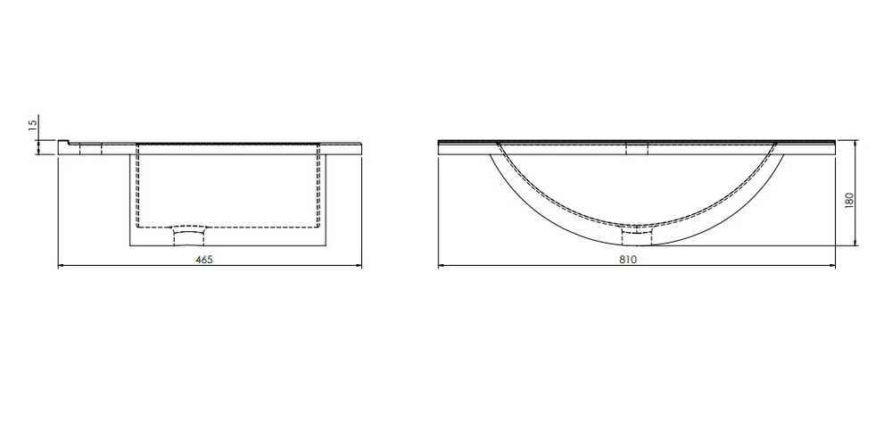 Praustuvė DEFTRANS PLAN 1724, 800×440 mm